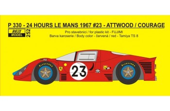 Decal – Ferrari 330P - 24h Le Mans 1967 Attwood / Courage